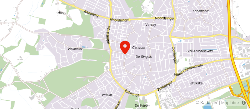 Locatie van Rabobank Venray