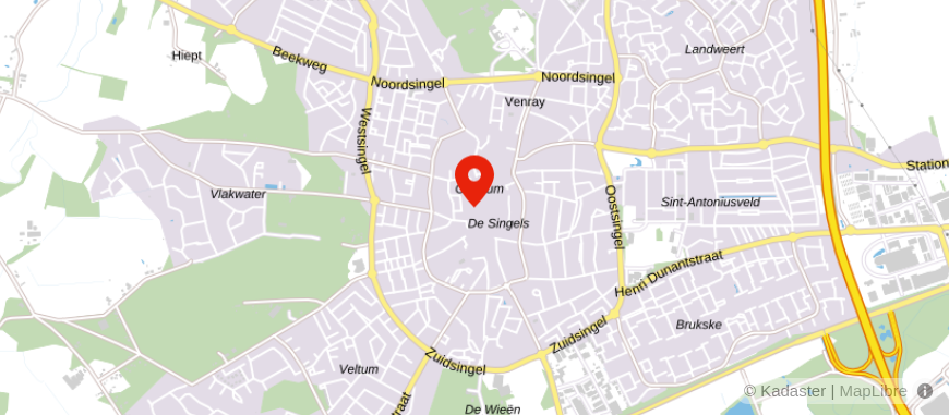 Locatie van Veldsink - Nellissen