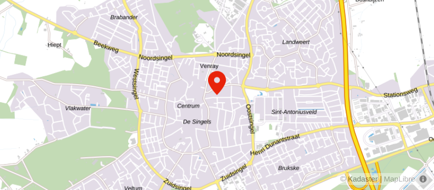 Locatie van Elan Notarissen Venray