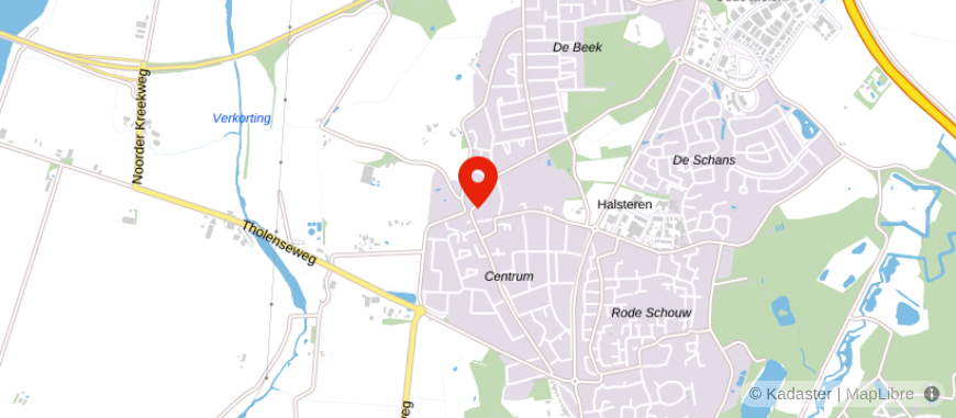 Locatie van Van der Vlugt Accountants