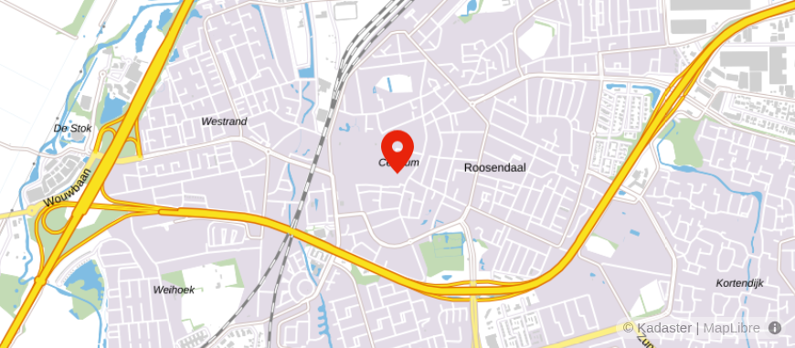 Locatie van Q Makelaars Roosendaal