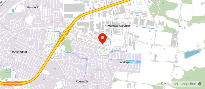 Locatie van Finovion Roosendaal