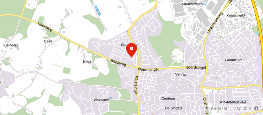 Locatie van Marjon van Bergen Makelaardij