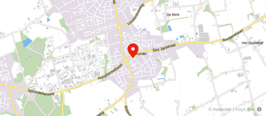 Locatie van Veldsink - Lodewijks van Ginneken