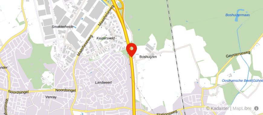 Locatie van Crematorium Boschhuizen