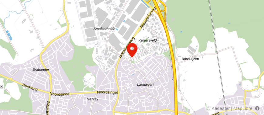 Locatie van Yarden & Goemans Uitvaartverzorging