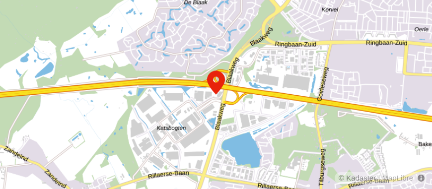 Locatie van aaff Tilburg