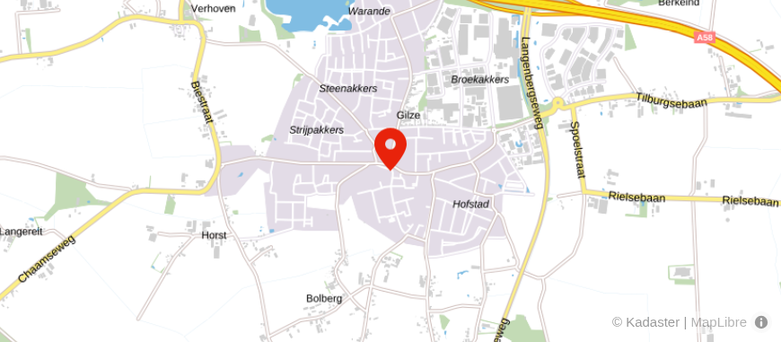 Locatie van Veldsink - Roelands