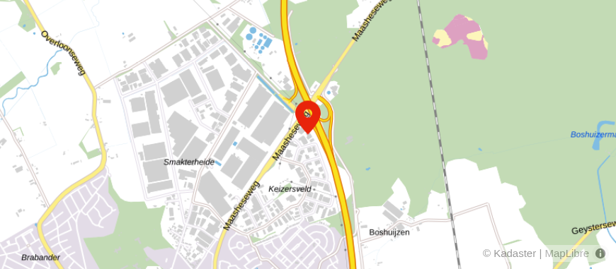 Locatie van Hendrix Assurantie Advies B.V.