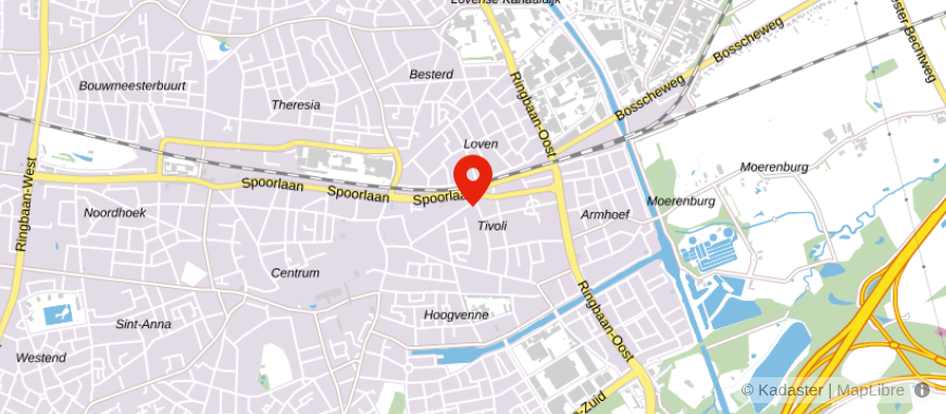 Locatie van Van Lanschot Tilburg