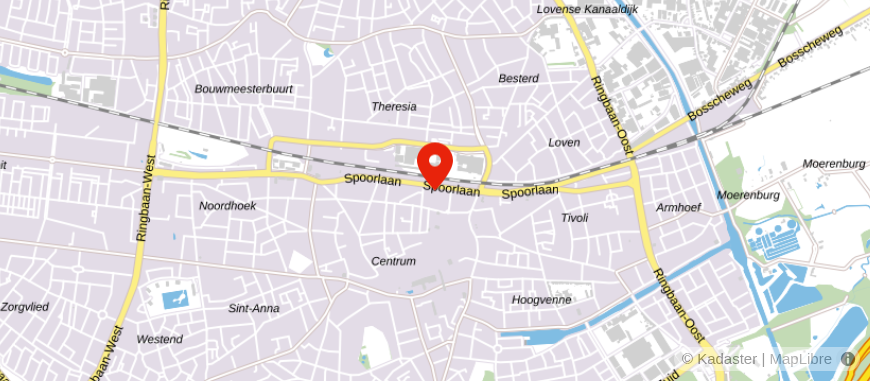 Locatie van De Hypotheker Tilburg Centrum