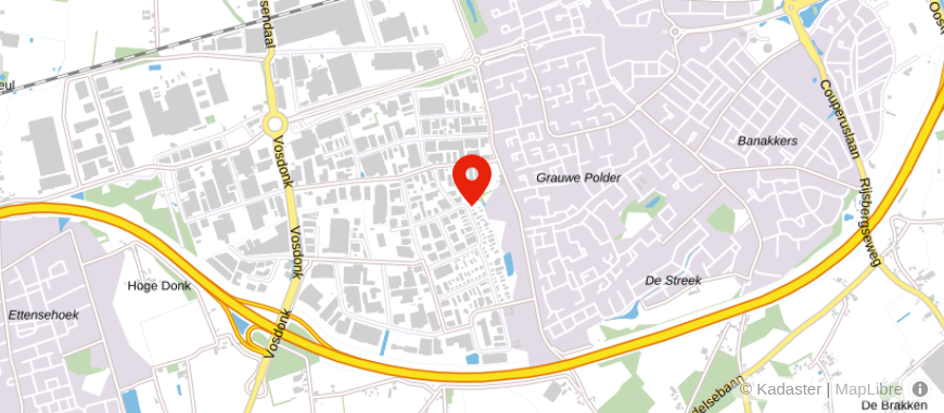 Locatie van Trommelen - Etten-Leur