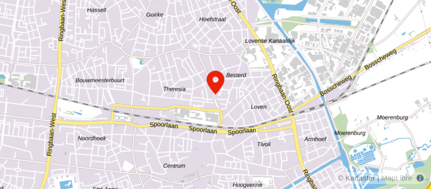 Locatie van Hypotheek Visie Tilburg
