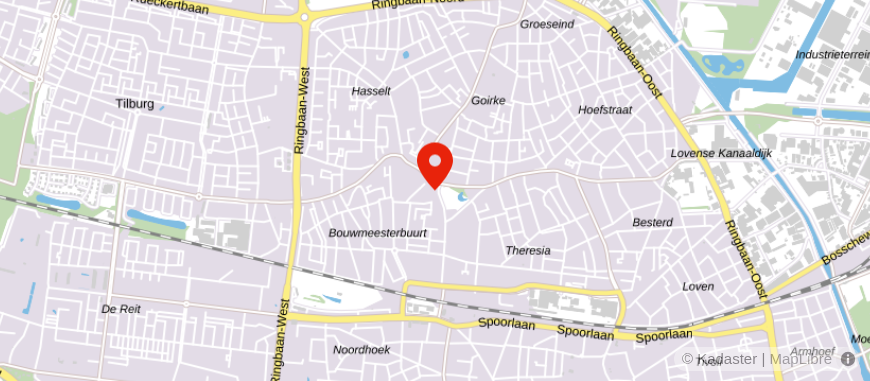 Locatie van Veldsink Pensioen