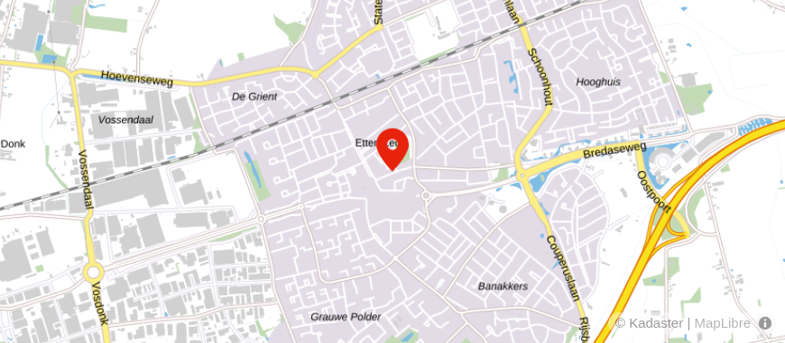 Locatie van De Hypotheker Etten-Leur