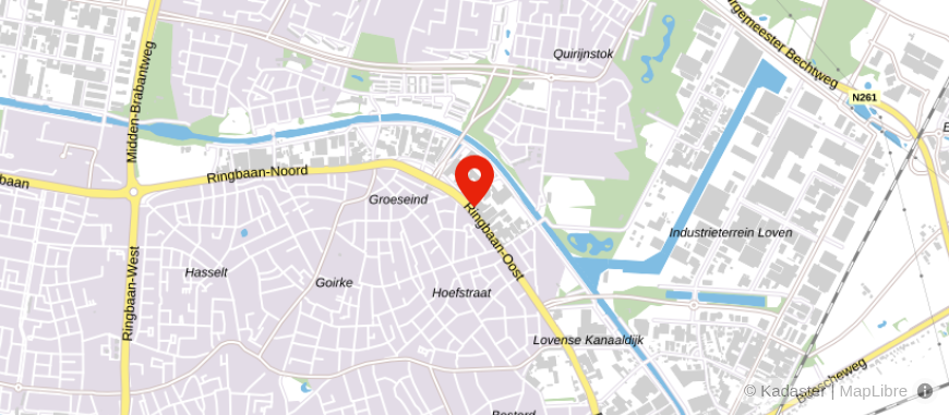 Locatie van De Huizenbemiddelaar Tilburg