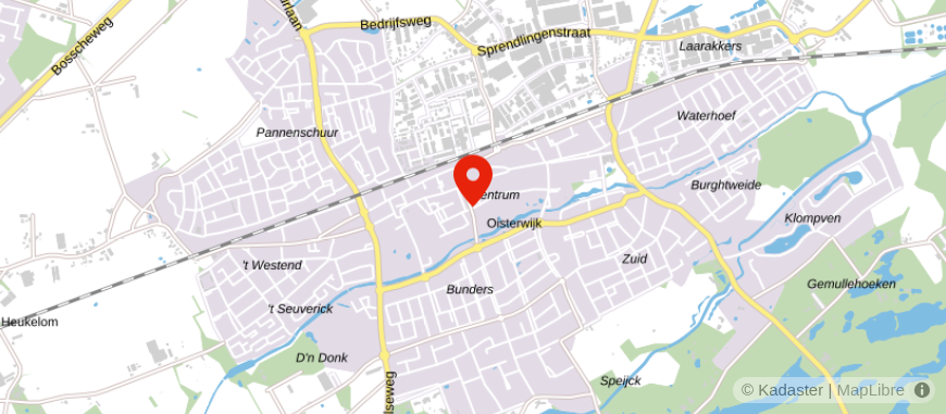 Locatie van Midden Brabant Makelaars