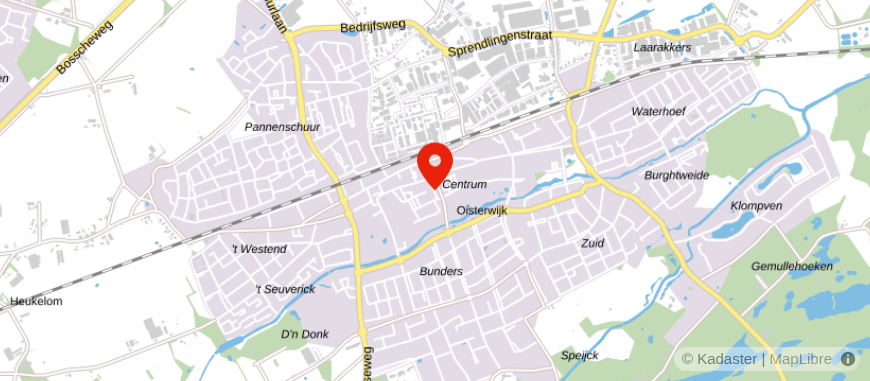 Locatie van Elzen Winkelman Makelaars