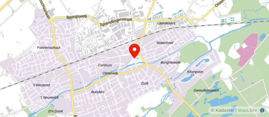 Locatie van Rabobank Oisterwijk