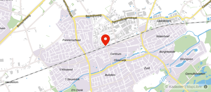 Locatie van Pensioendesk Oisterwijk