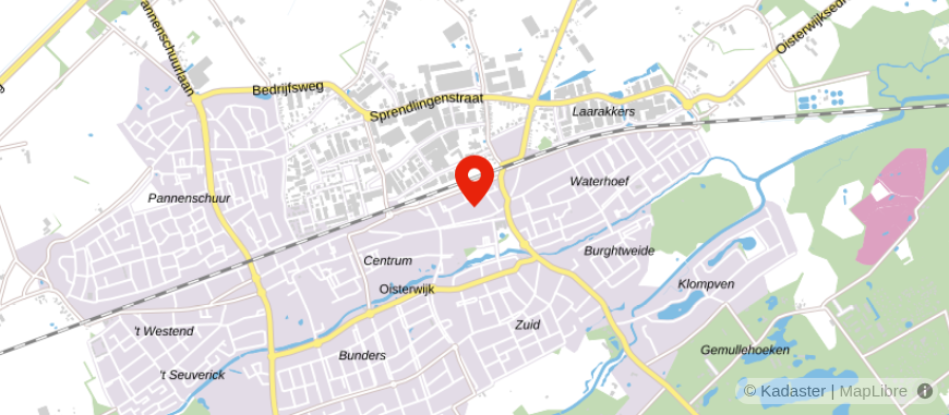 Locatie van Raaijmakers Financieel Planburo