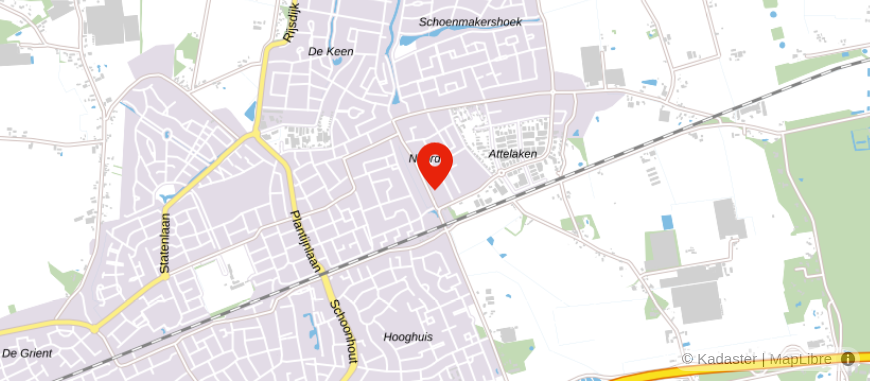 Locatie van Bax Adviesgroep B.V.