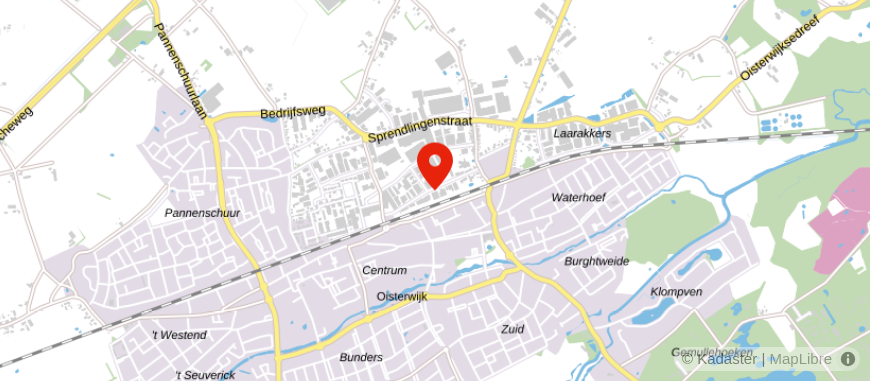 Locatie van Vermetten & De Wolf | accountants en adviseurs