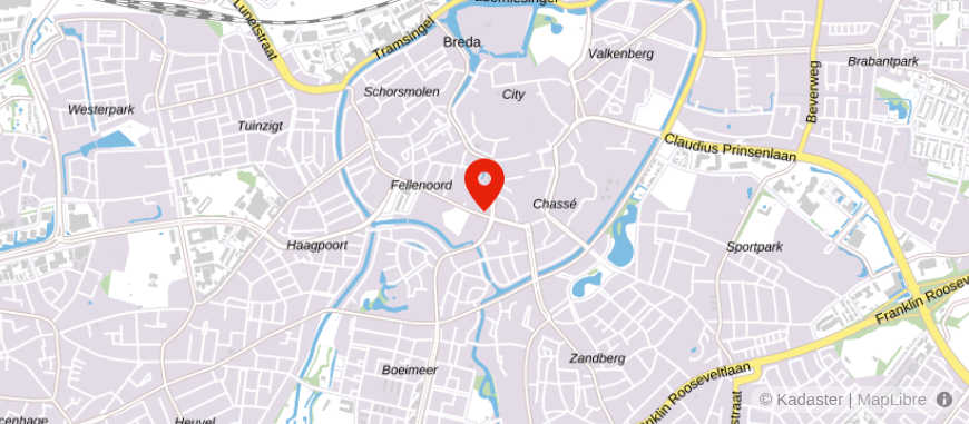 Locatie van ASN Bank Breda