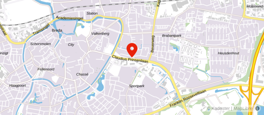 Locatie van Howden Breda