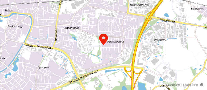 Locatie van Baker Tilly Berk Breda