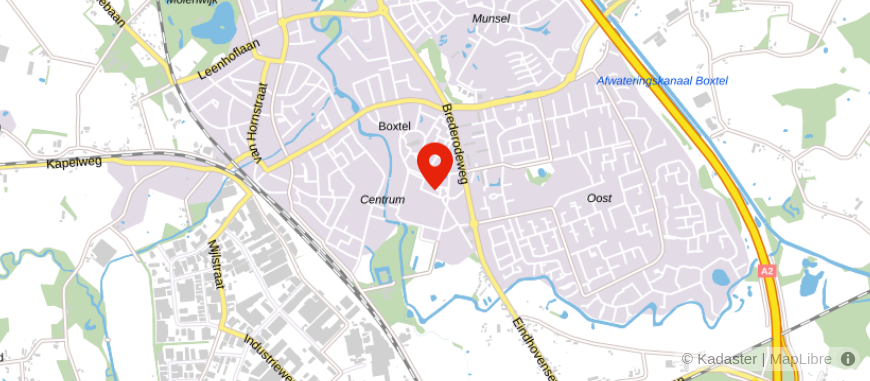 Locatie van FAC Hypotheken Boxtel