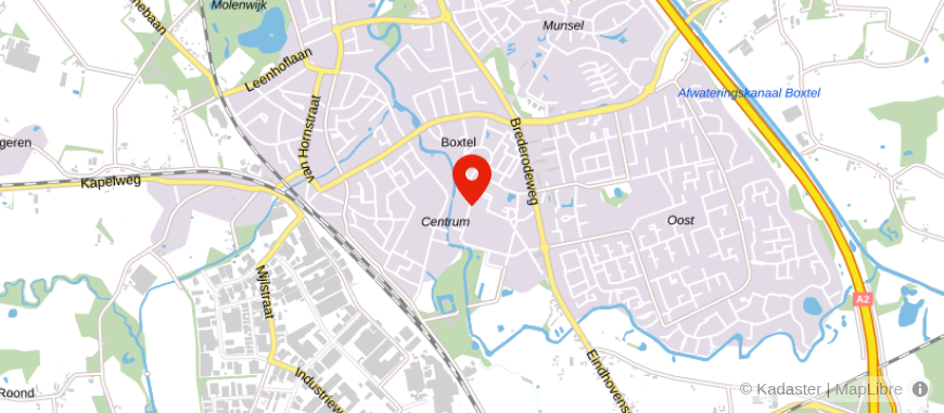 Locatie van ASN Bank Boxtel