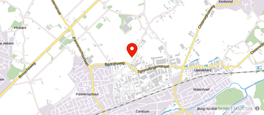 Locatie van Makelaardij Meeuwis
