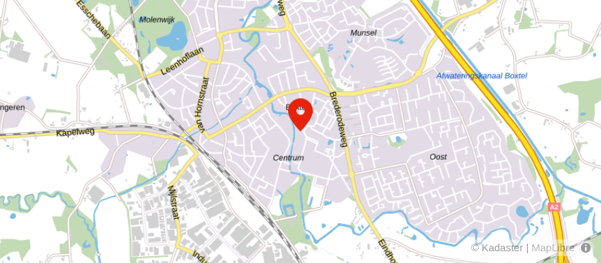 Locatie van De Hypotheekshop Boxtel