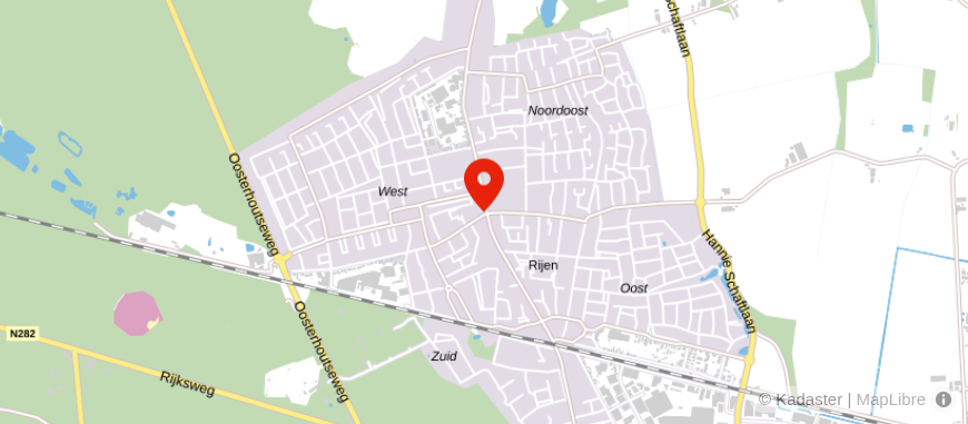 Locatie van De Hypotheekshop Rijen