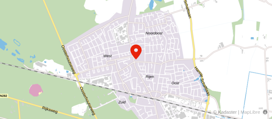 Locatie van 100% Hypotheken in Rijen