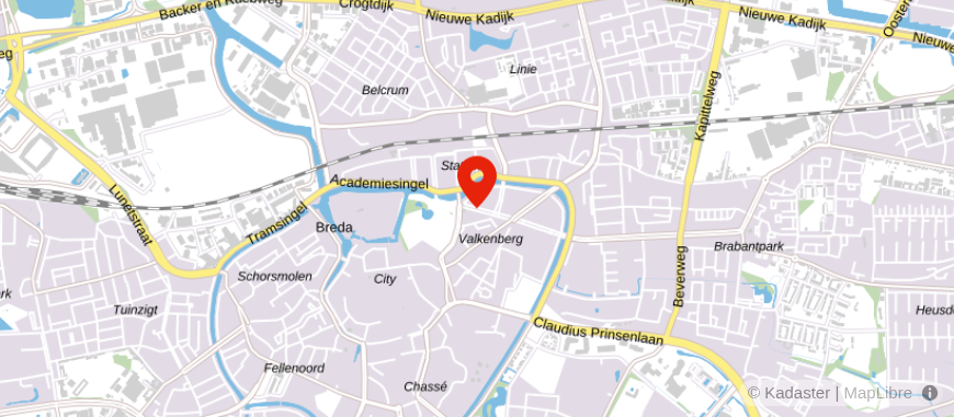 Locatie van Notariskantoor van Vlokhoven
