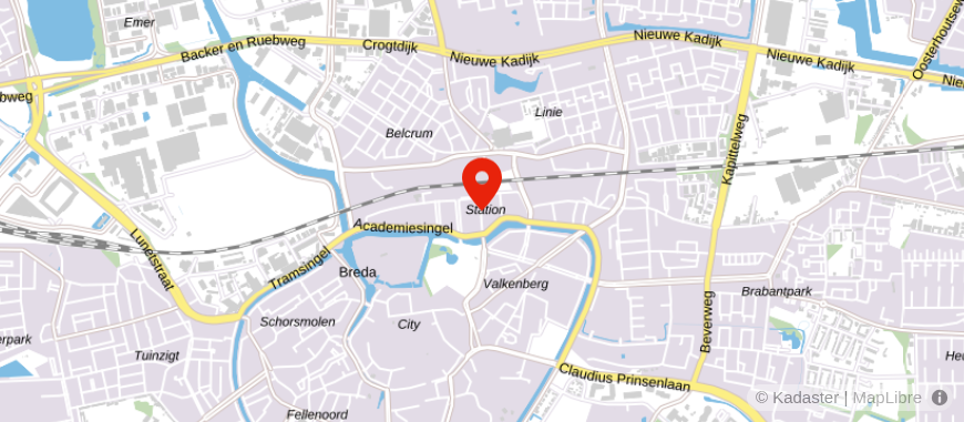 Locatie van Van den Brekel Notariaat