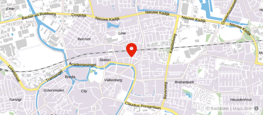 Locatie van Viisi Breda