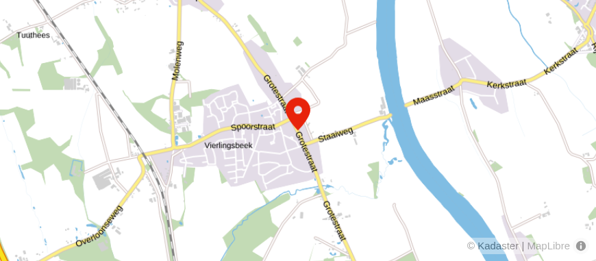 Locatie van Notariskantoor Vierlingsbeek