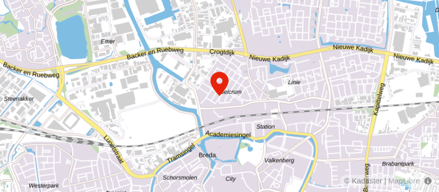Locatie van Financiële Meesters Breda