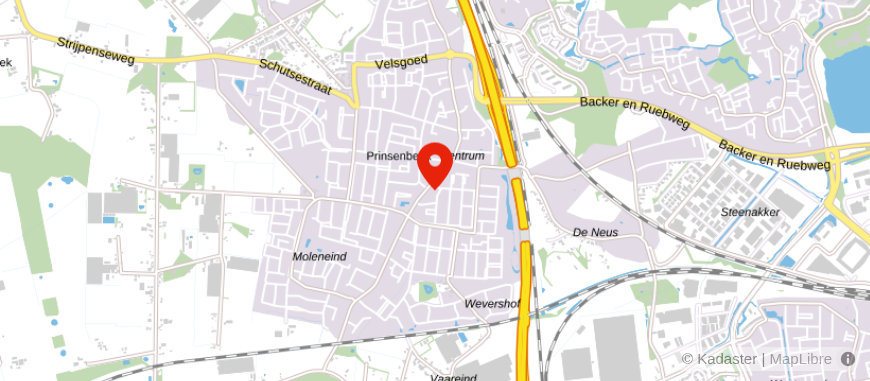 Locatie van Van de Wiel Makelaardij