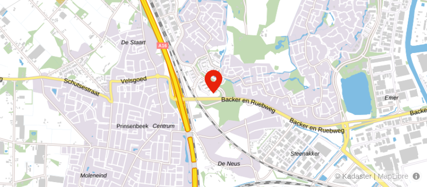 Locatie van Univé Breda