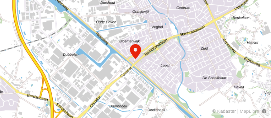 Locatie van Punt B