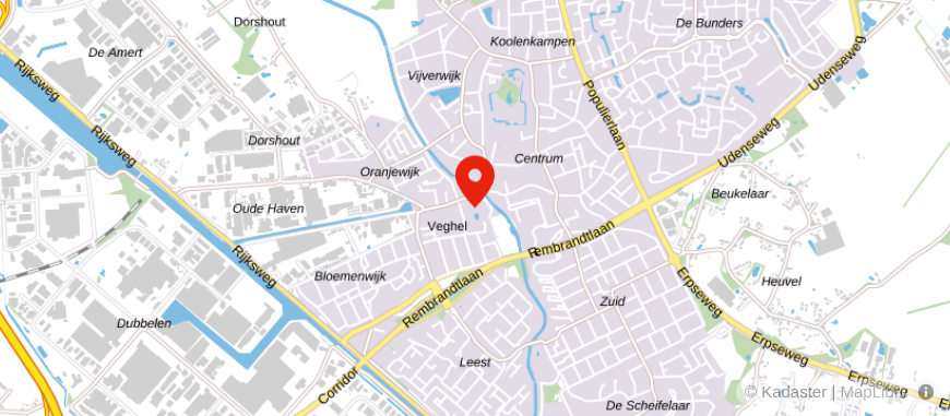 Locatie van Van Lanschot Veghel
