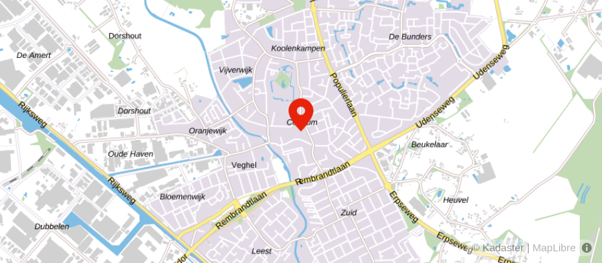 Locatie van De Hypotheekshop Veghel