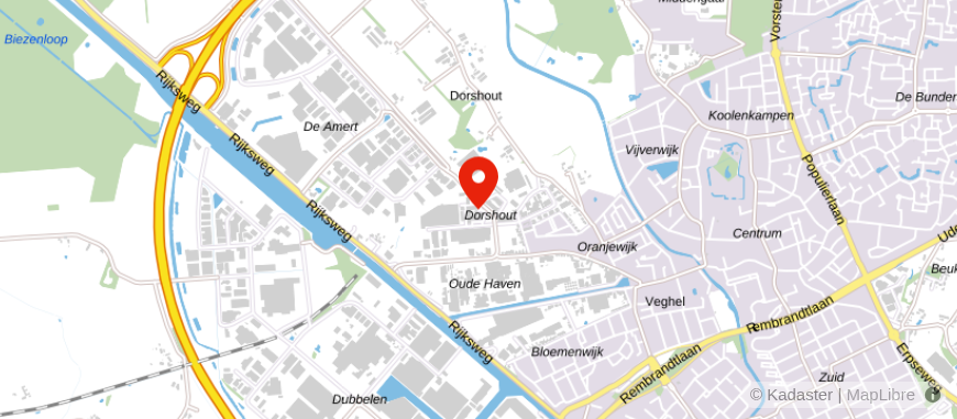 Locatie van Van Bakel & Van der Putten