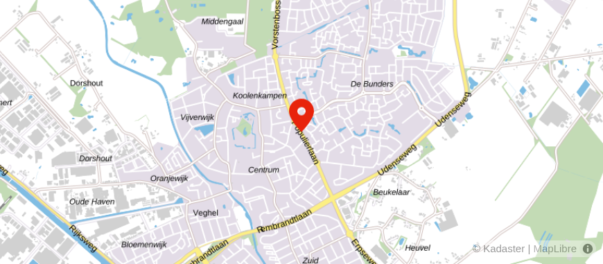 Locatie van Nagtzaam Accountants & Fiscalisten Veghel