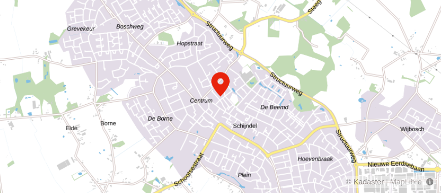 Locatie van Claassen Uitvaartzorg - Schijndel