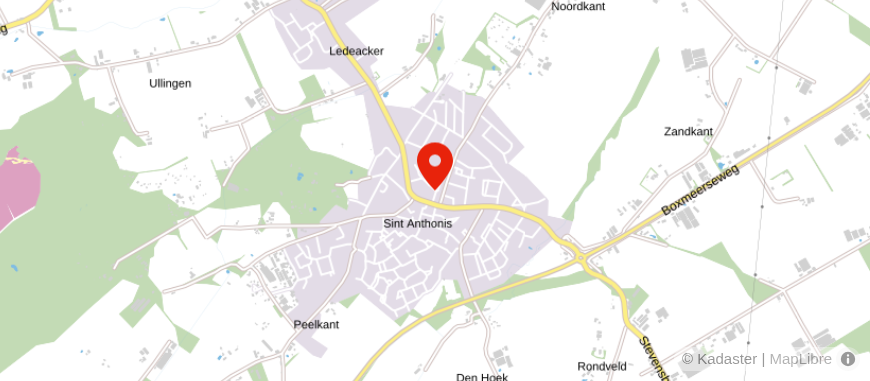Locatie van Eenheid voor Administratie